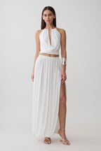 Banks Halter Neck Top With Hardware in White – Chic&Drifts
