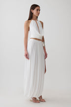 Banks Halter Neck Top With Hardware in White – Chic&Drifts