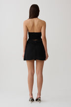 Indie Draped Chiffon Mini Skirt in Black – Chic&Drifts