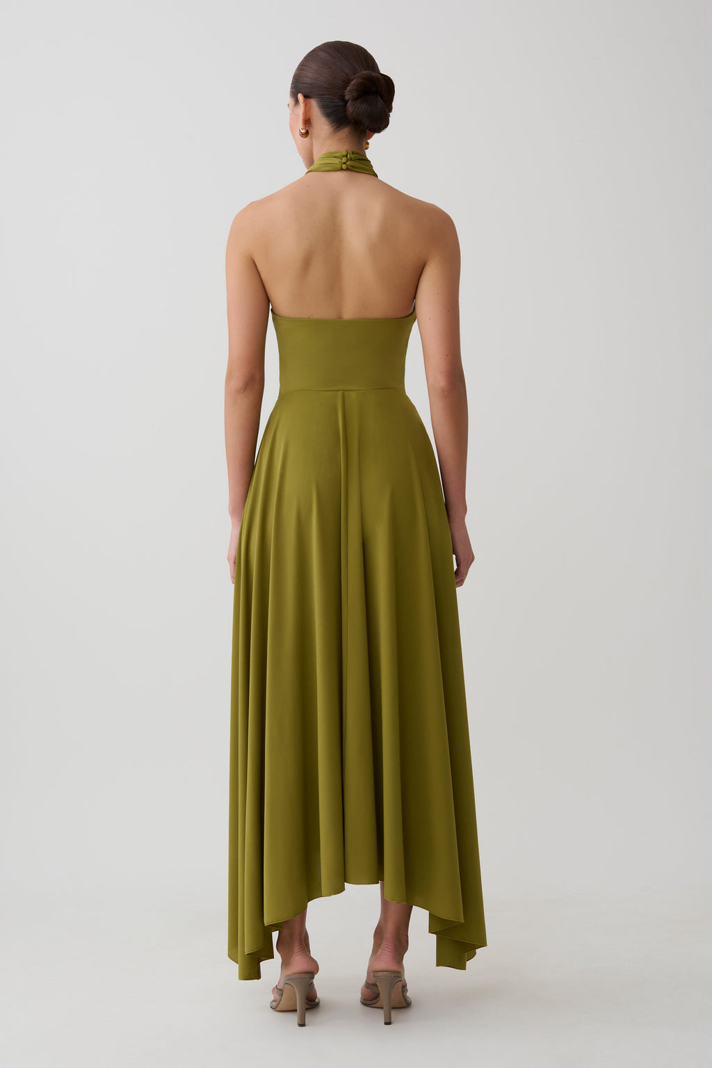 Bambi Dry Jersey Maxi Skirt in Martini Olive – Chic&Drifts