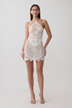 Marvin Crochet Halter Top in Ivory – Chic&Drifts