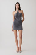Sade Halter With Hardware Mini Dress