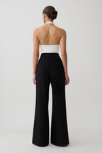 Bambi Twisted Neck Bodysuit in White – Chic&Drifts
