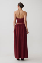 Banks Halter Neck Top With Hardware in Wine – Chic&Drifts