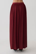 Banks Bubble Hem Midi Skirt in Wine – Chic&Drifts