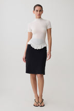 Nira Short Sleeve Ruffle Top in White – Chic&Drifts