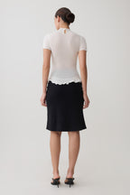 Nira Short Sleeve Ruffle Top in White – Chic&Drifts
