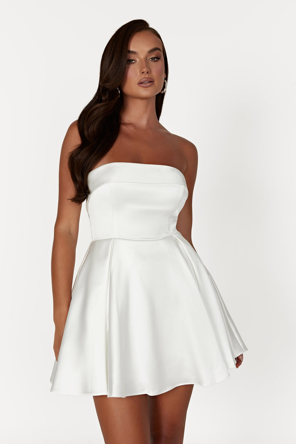 Eileen Mini Dress in White – Chic&Drifts