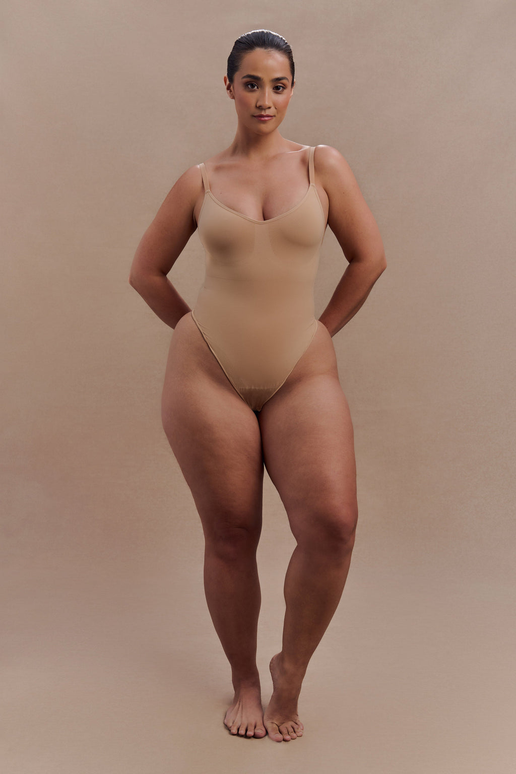 Alyssa Backless Shapewear Bodysuit in Beige – Chic&Drifts