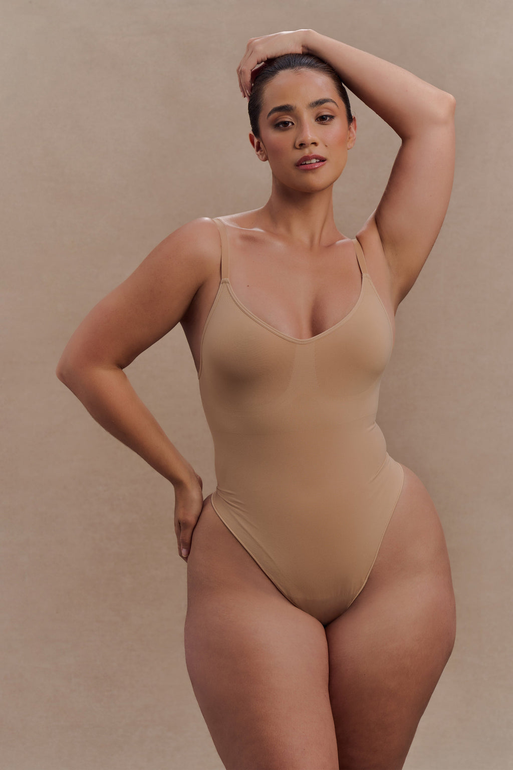 Alyssa Backless Shapewear Bodysuit in Beige – Chic&Drifts