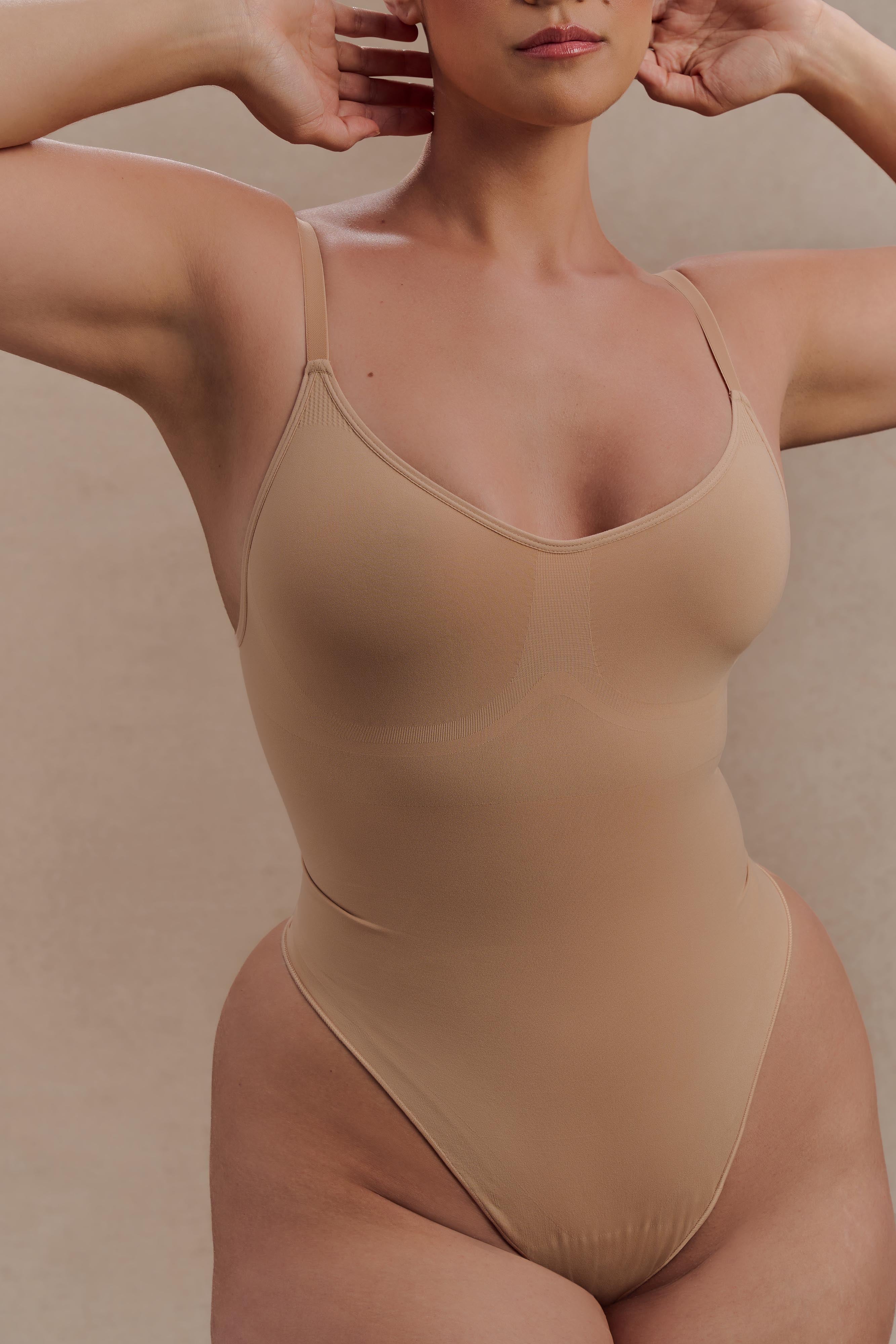 Alyssa Backless Shapewear Bodysuit in Beige – Chic&Drifts