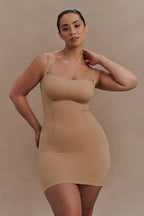 Jocelyn Backless Shapewear Mini Dress in Beige – Chic&Drifts