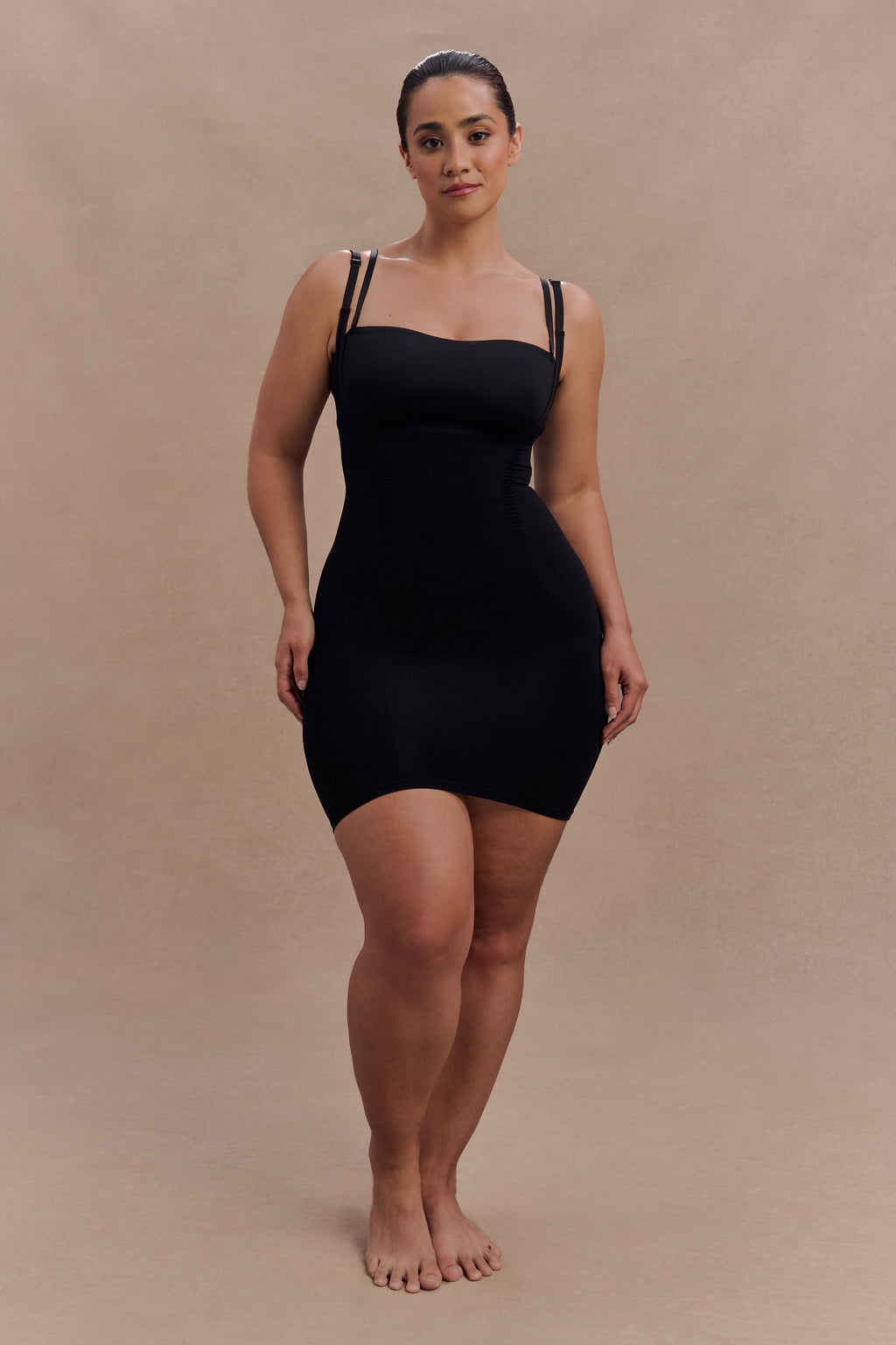 Jocelyn Backless Shapewear Mini Dress in Black – Chic&Drifts