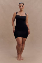 Jocelyn Backless Shapewear Mini Dress in Black – Chic&Drifts