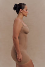Jocelyn Backless Shapewear Mini Dress in Latte – Chic&Drifts