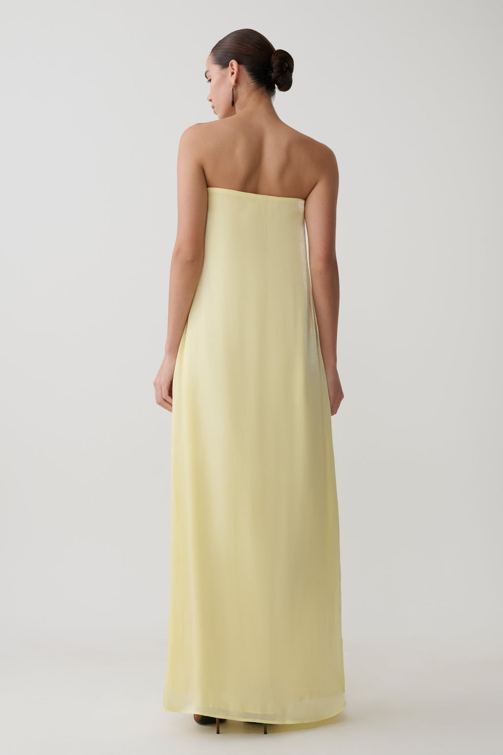 Olivia Strapless Maxi Dress in Lemon – Chic&Drifts