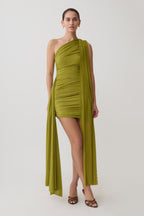 Asher Mini Dress in Olive – Chic&Drifts