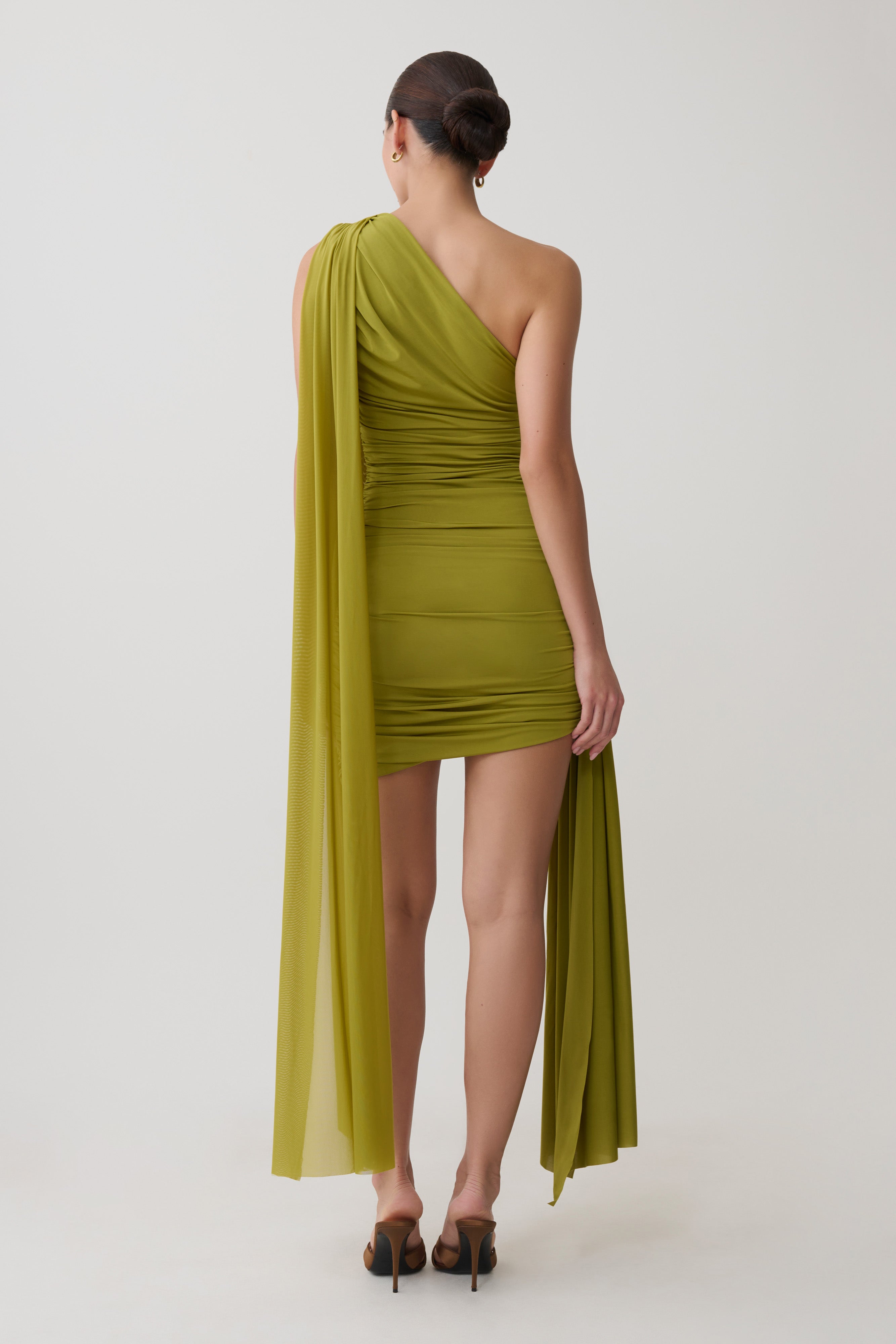 Asher Mini Dress in Olive – Chic&Drifts