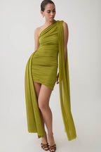 Asher Mini Dress in Olive – Chic&Drifts