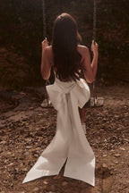 Meredith Strapless Bow Mini Dress in White – Chic&Drifts