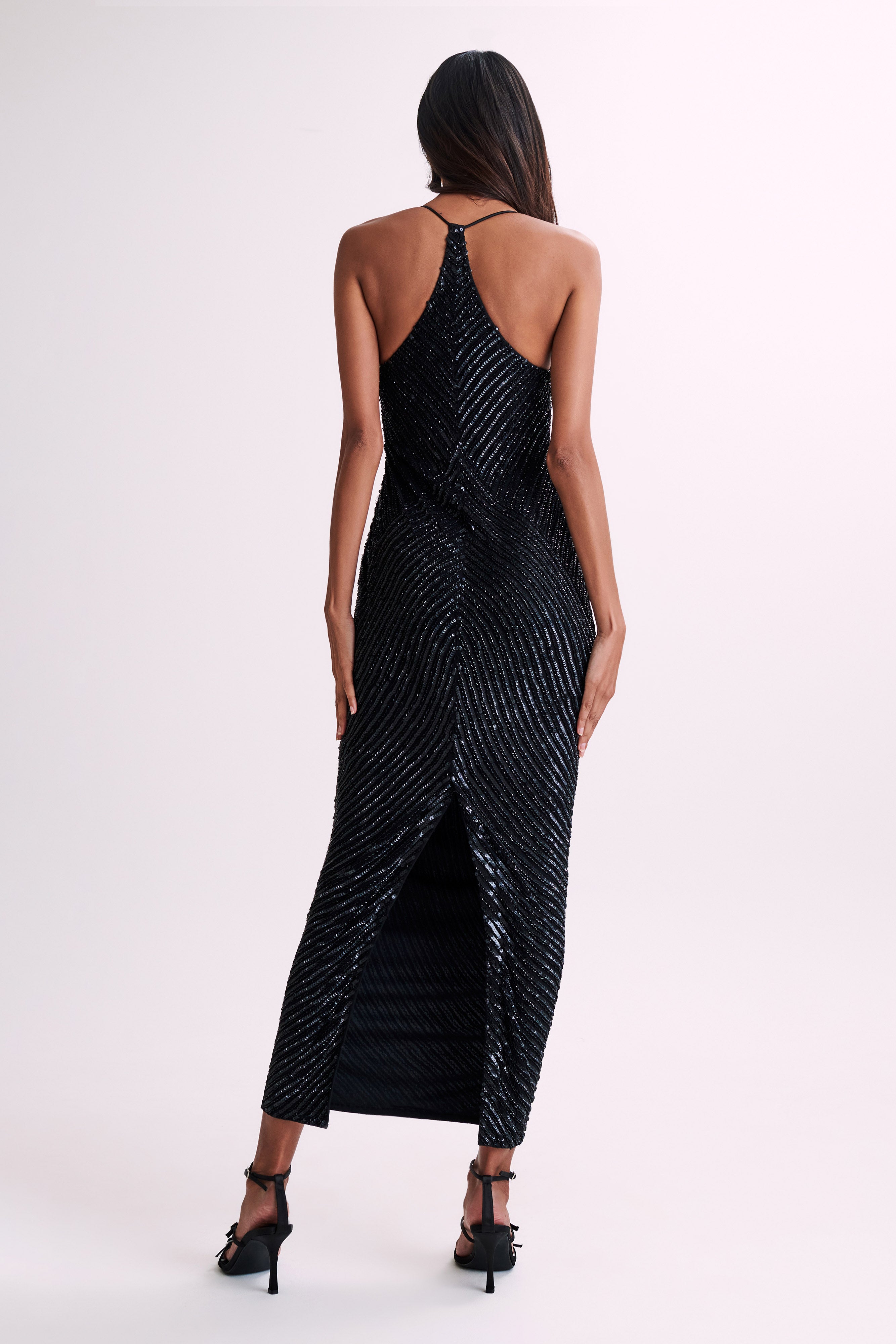 Tierra Sequin Maxi Dress in Black – Chic&Drifts