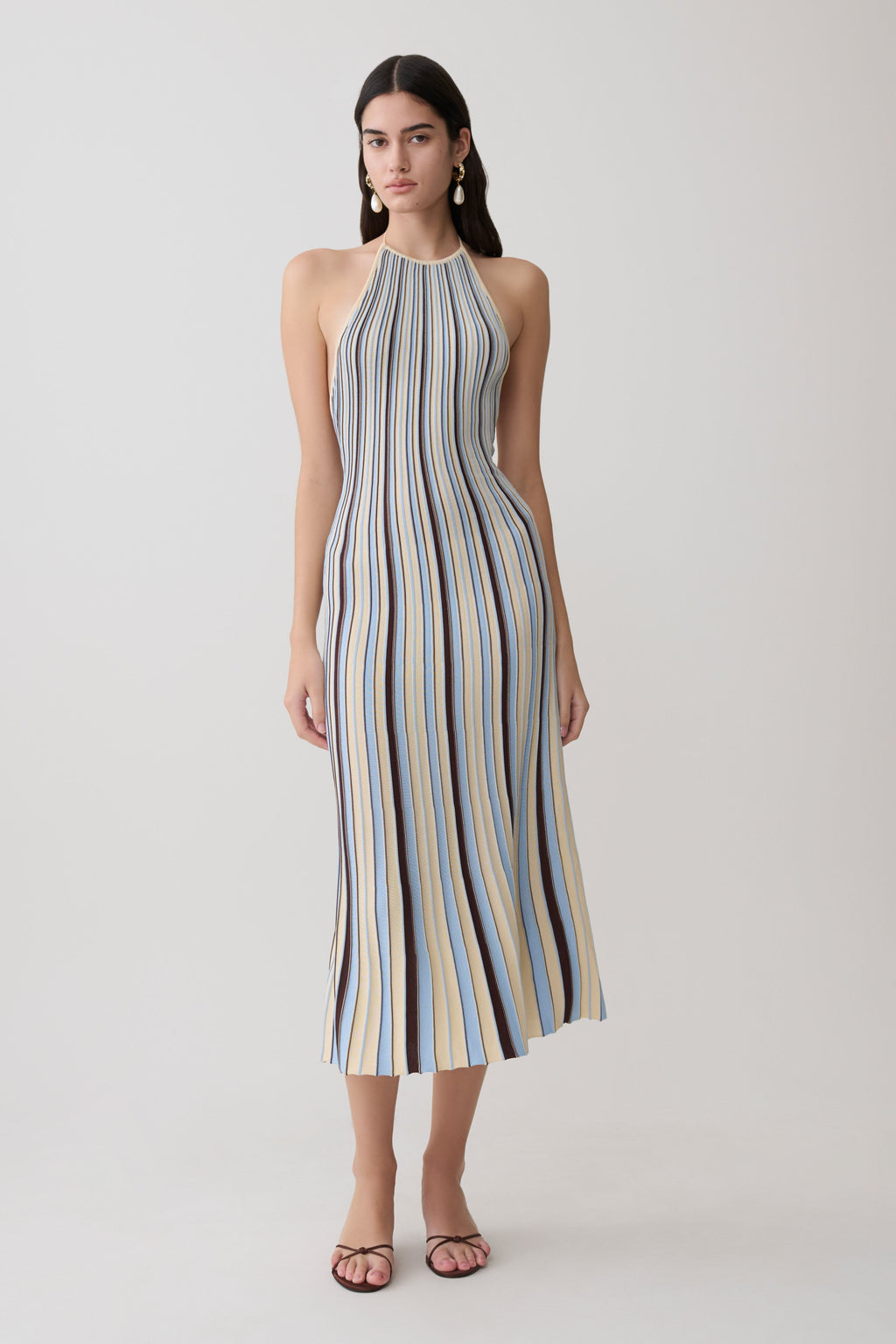 Dalani Halterneck Knit Midi Dress
