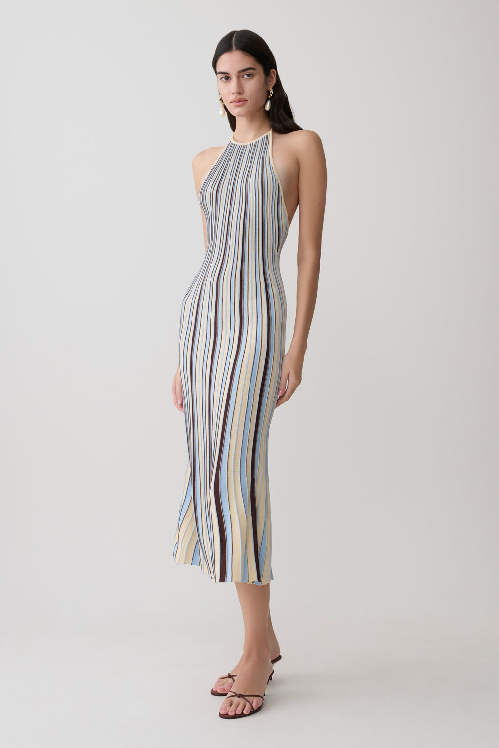 Dalani Halterneck Knit Midi Dress