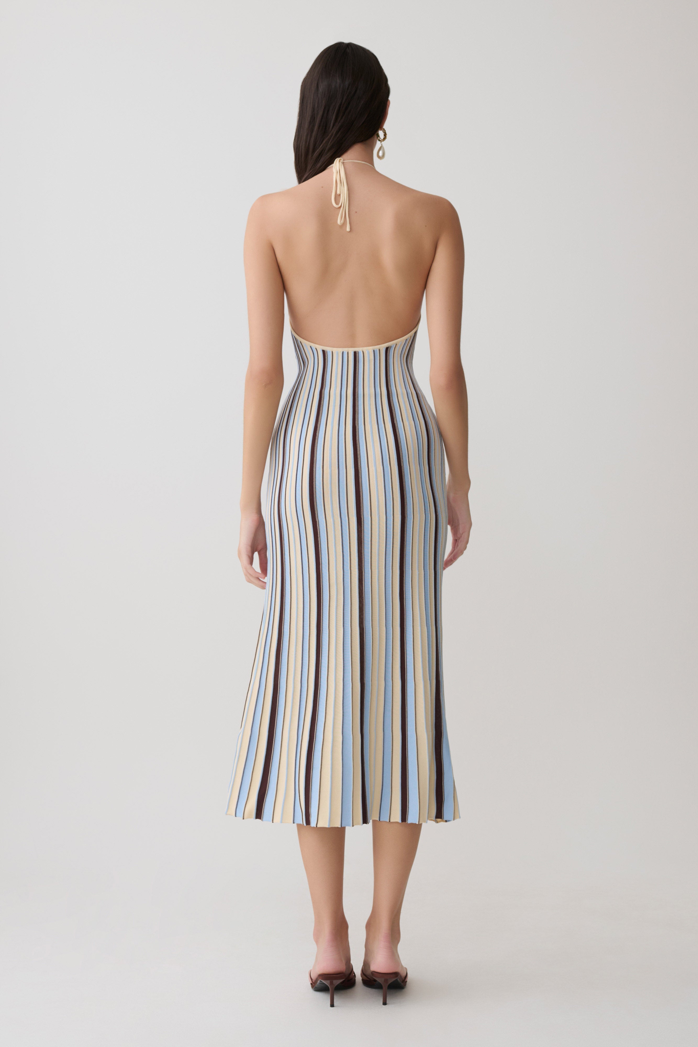 Dalani Halterneck Knit Midi Dress