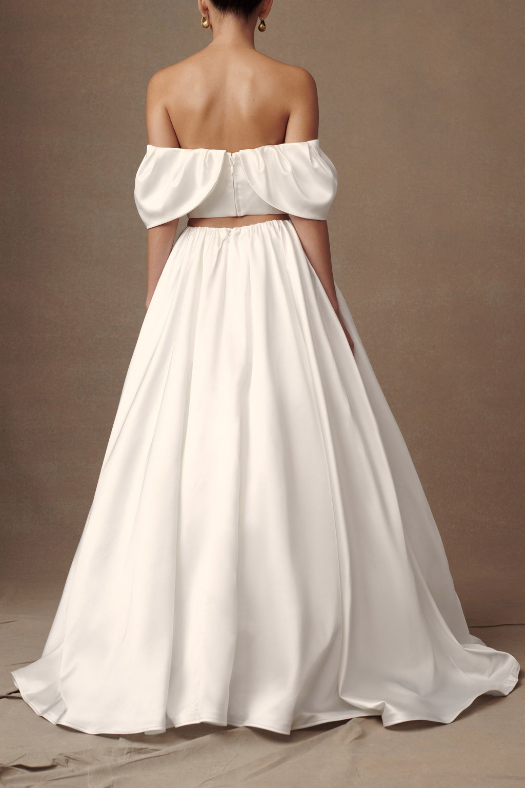 Portia Off Shoulder Satin Corset Top in White – Chic&Drifts