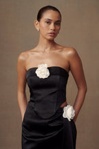 Margot Strapless Rose Corset in Black – Chic&Drifts