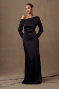 Avery Long Sleeve Maxi Dress in Black – Chic&Drifts