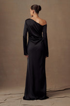 Avery Long Sleeve Maxi Dress in Black – Chic&Drifts
