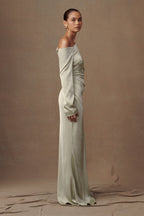Avery Long Sleeve Maxi Dress in Sage – Chic&Drifts