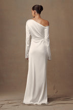 Avery Long Sleeve Maxi Dress in Ivory – Chic&Drifts