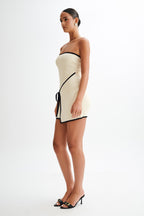 Rian Strapless Knit Mini Dress in Cream – Chic&Drifts