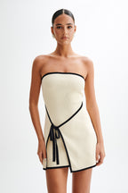 Rian Strapless Knit Mini Dress in Cream – Chic&Drifts