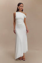 Kacey Slinky Off Shoulder Top in White – Chic&Drifts