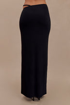 Natalia Modal Buckle Maxi Skirt in Black – Chic&Drifts