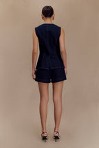 Abel Denim Button Up Top in Indigo Blue – Chic&Drifts