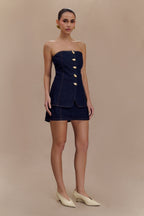 Rosalyn Mini Denim Skort in Indigo Blue – Chic&Drifts