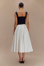 Bryony Satin Structured Sleeveless Top in Black – Chic&Drifts