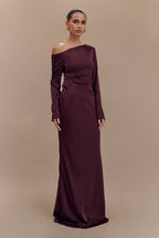 Avery Long Sleeve Maxi Dress in Plum – Chic&Drifts
