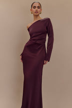 Avery Long Sleeve Maxi Dress in Plum – Chic&Drifts