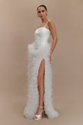 Magnolia Tiered Ruffle Maxi Dress in Ivory – Chic&Drifts