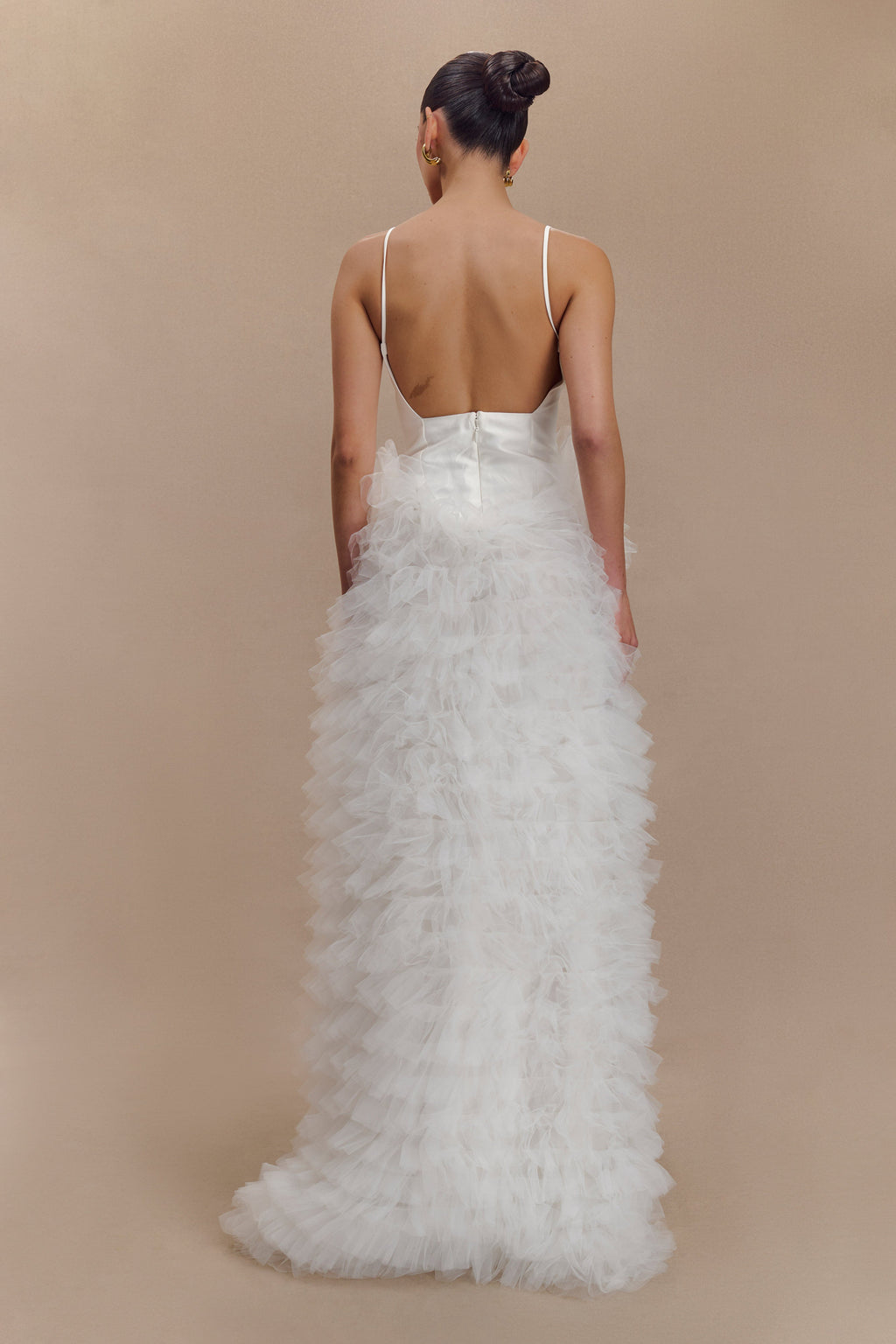 Magnolia Tiered Ruffle Maxi Dress in Ivory – Chic&Drifts