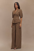 Faith Suiting Wide Leg Pant in Cacao Brown – Chic&Drifts