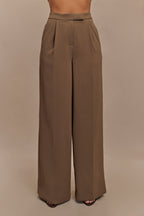 Faith Suiting Wide Leg Pant in Cacao Brown – Chic&Drifts