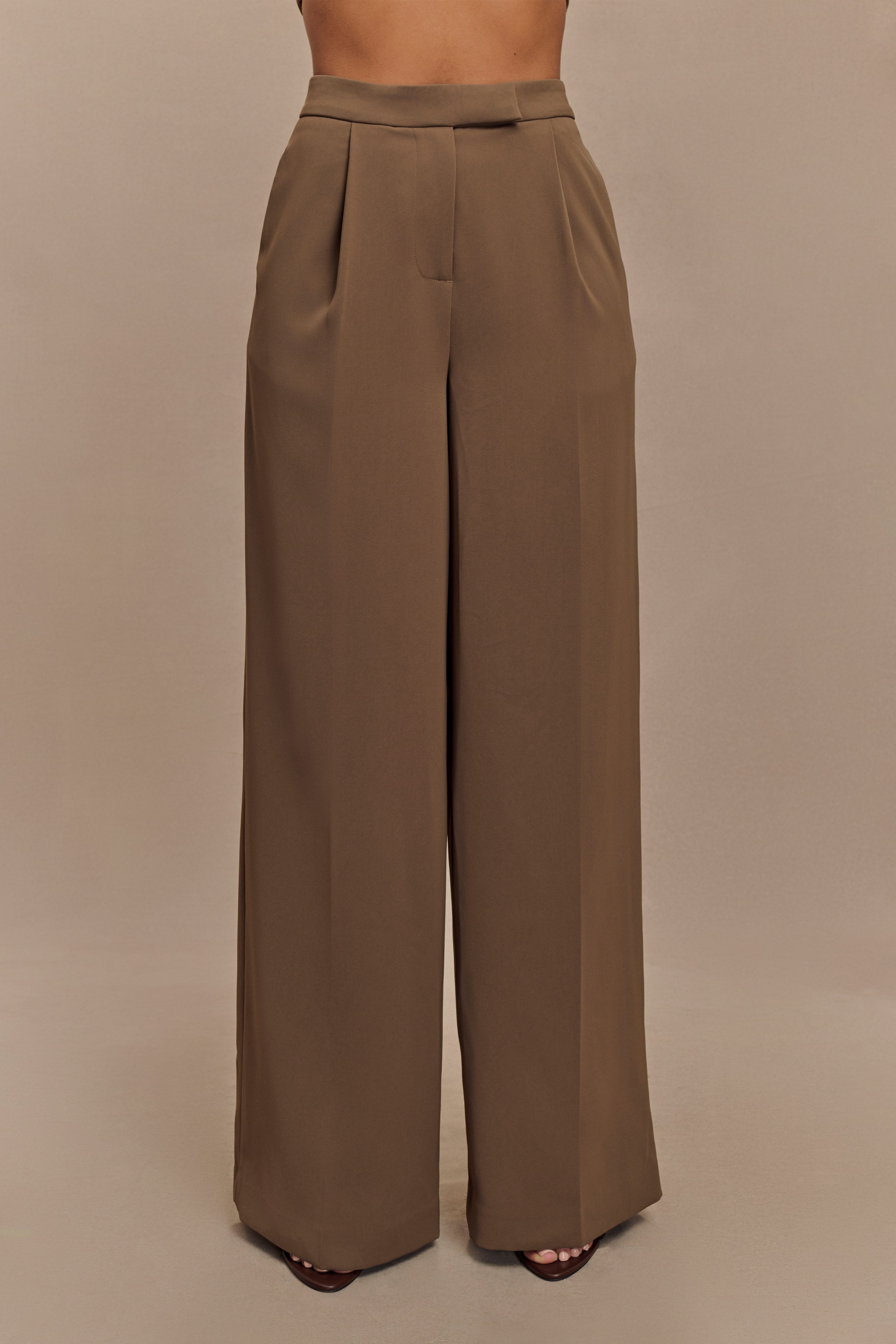 Faith Suiting Wide Leg Pant in Cacao Brown – Chic&Drifts