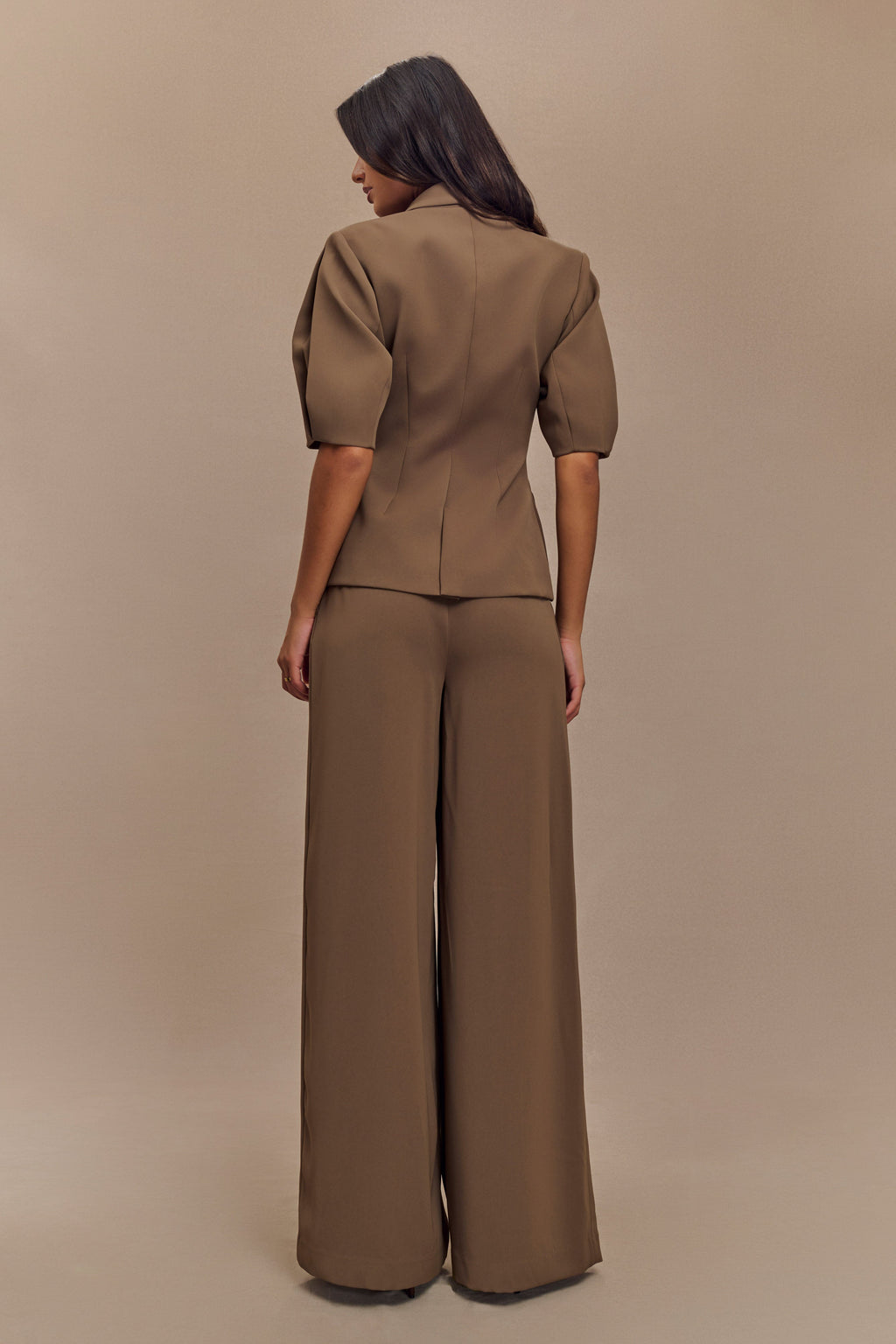 Faith Suiting Wide Leg Pant in Cacao Brown – Chic&Drifts