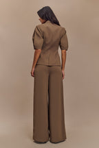 Faith Suiting Wide Leg Pant in Cacao Brown – Chic&Drifts